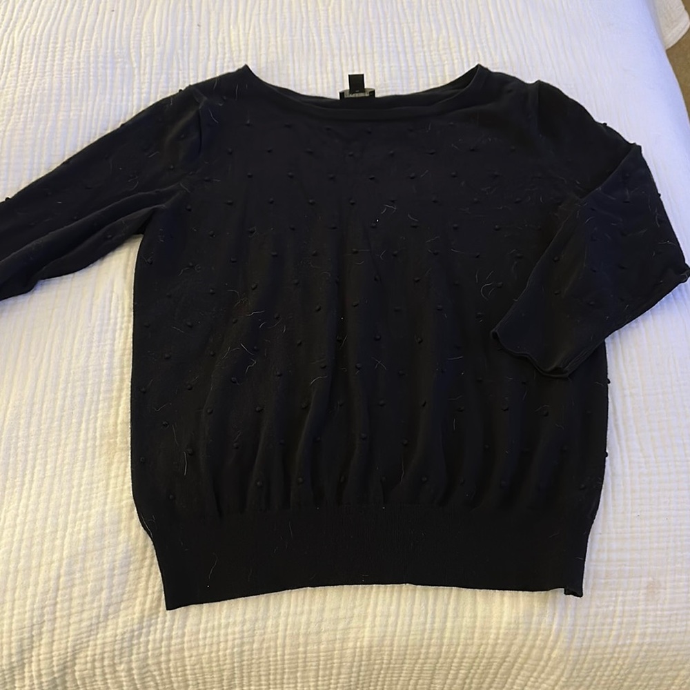 Ann Taylor Size L Elegant Black Women's Sweater